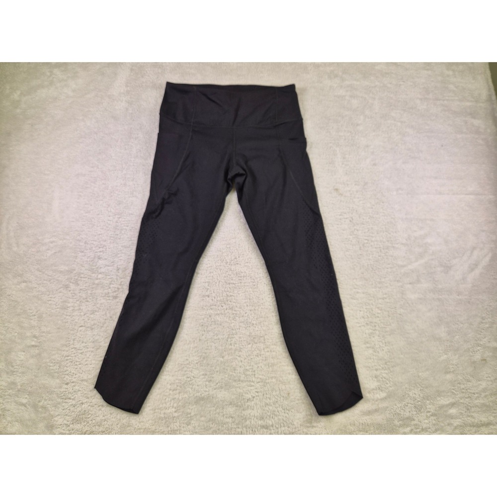 2 Pack Members Mark Everyday Perforated Leggings Black Soot Medium A21-0012